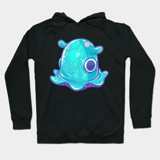 Cute Turquoise Dumbo Octopus Hoodie by Claire Lin